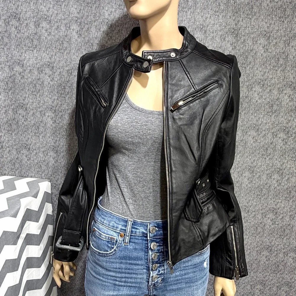 Arden B Moto Leather Jacket - Picture 11 of 16